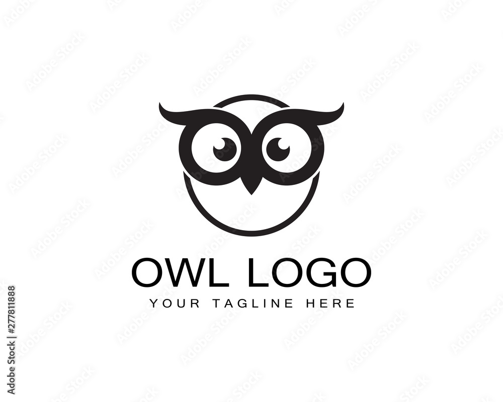 Owl logo template vector Owl logo template vector