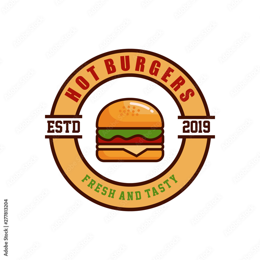 Burgers Logo Design Inspiration - Vector Burgers Logo Design Inspiration - Vector