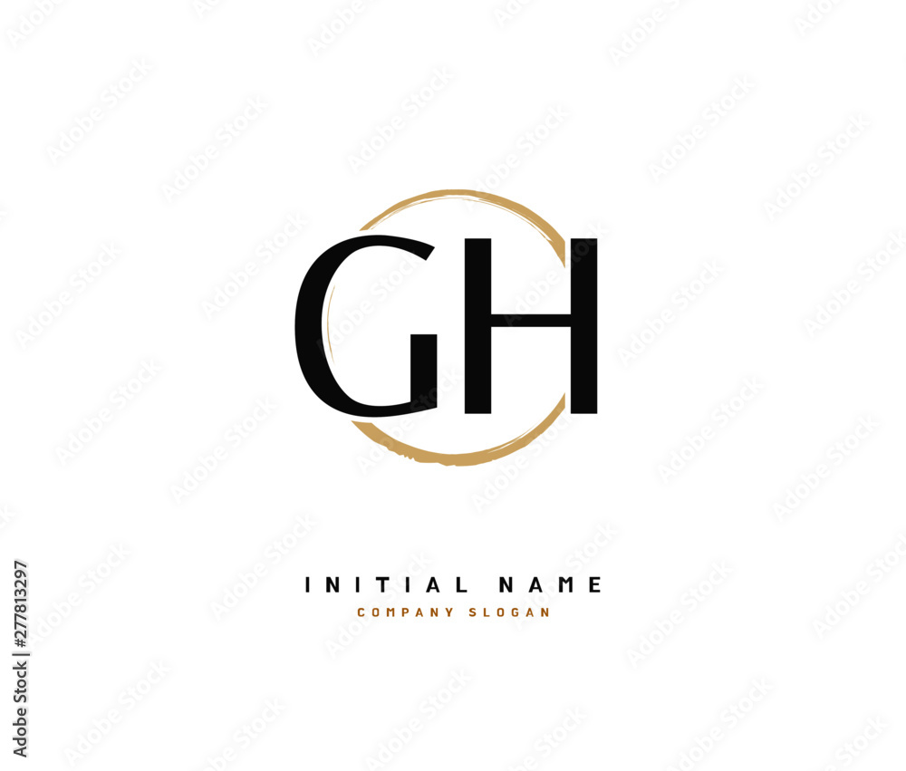 G H GH Beauty vector initial logo, handwriting logo of initial signature, wedding, fashion, jewerly, boutique, floral and botanical with creative template for any company or business. G H GH Beauty vector initial logo, handwriting logo of initial signature, wedding, fashion, jewerly, boutique, floral and botanical with creative template for any company or business.