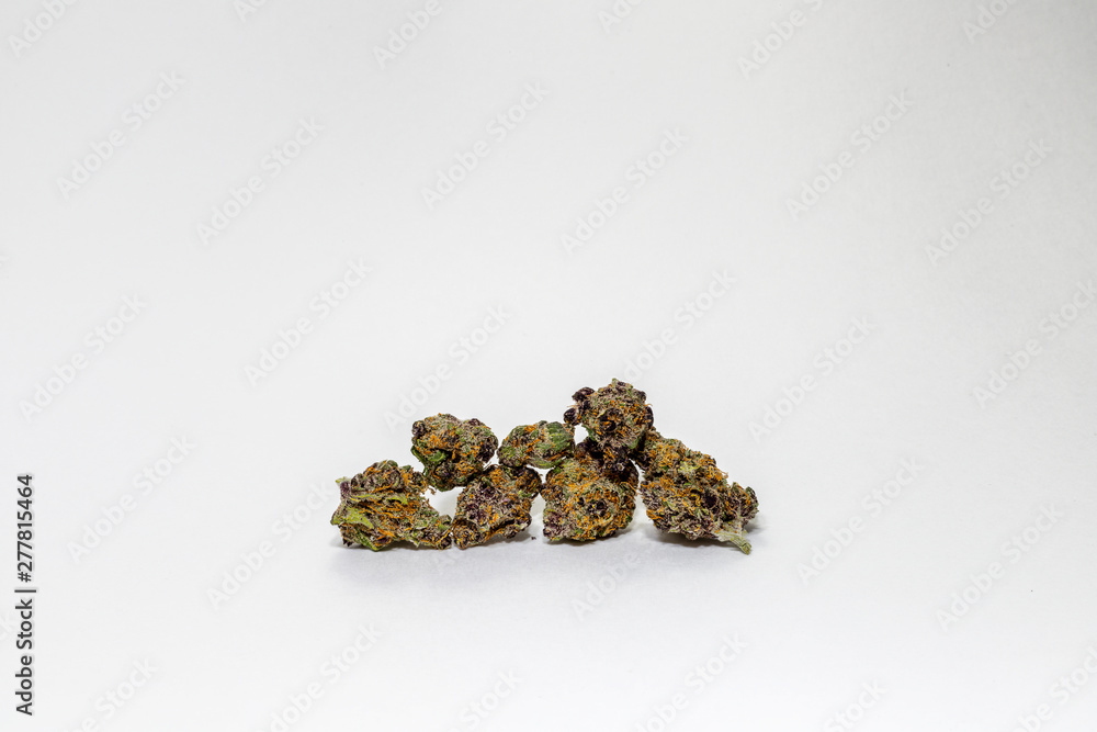 Tangerine Dream Marijuana Buds Isolated on White