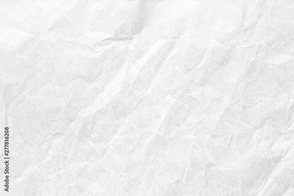 Obraz premium Stary zmięty papier biały tekstura tło