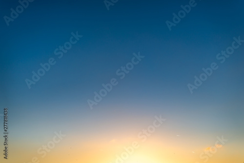 Minimalistic sunset photo
