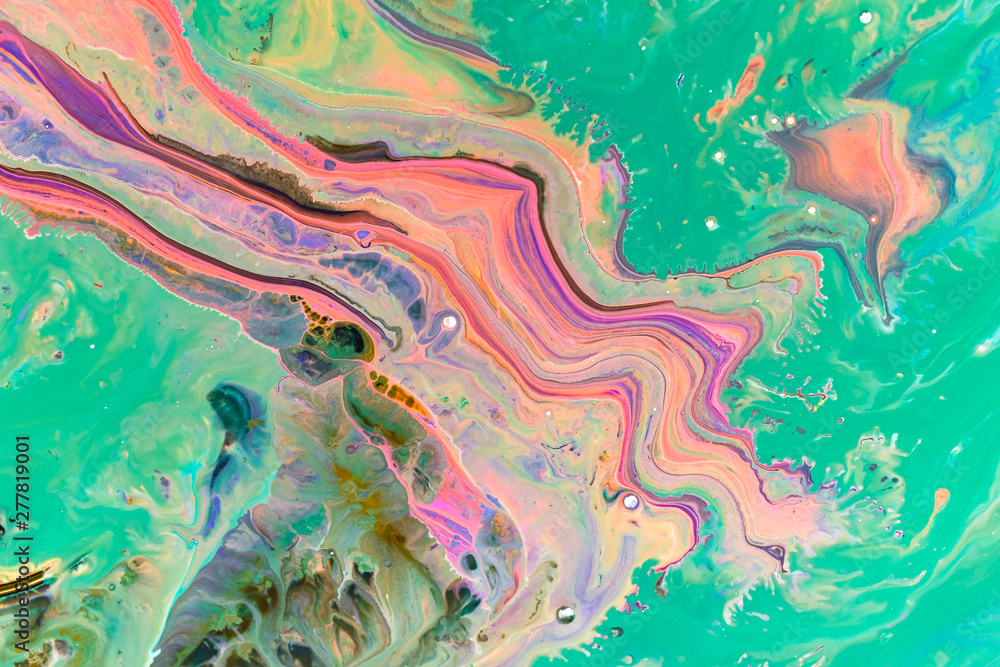 Colorful watercolor abstract bright mixed background, Marble texture,