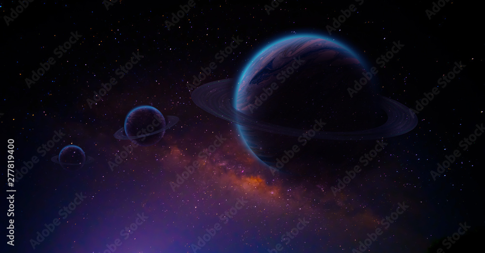 Fantasy space abstract background, space concept