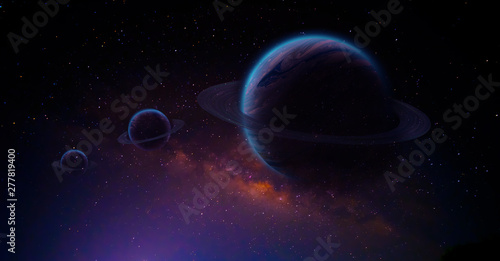 Fantasy space abstract background, space concept