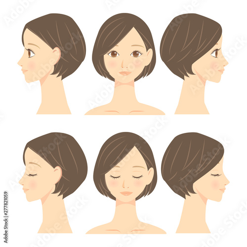 女性の顔