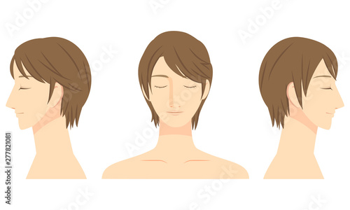 男性の顔