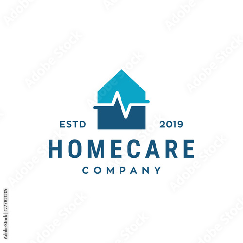 home care symbol vector icon logo design