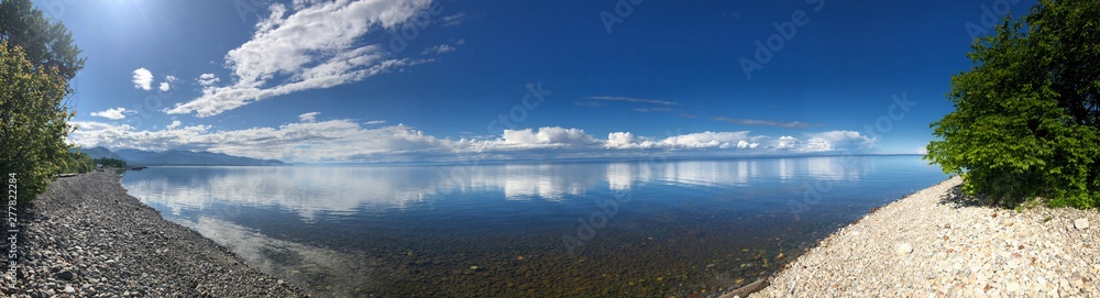 Baikal lake in mountains
