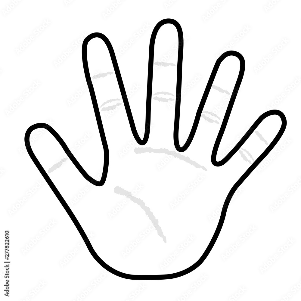 Obraz premium 手 手のひら モノクロ