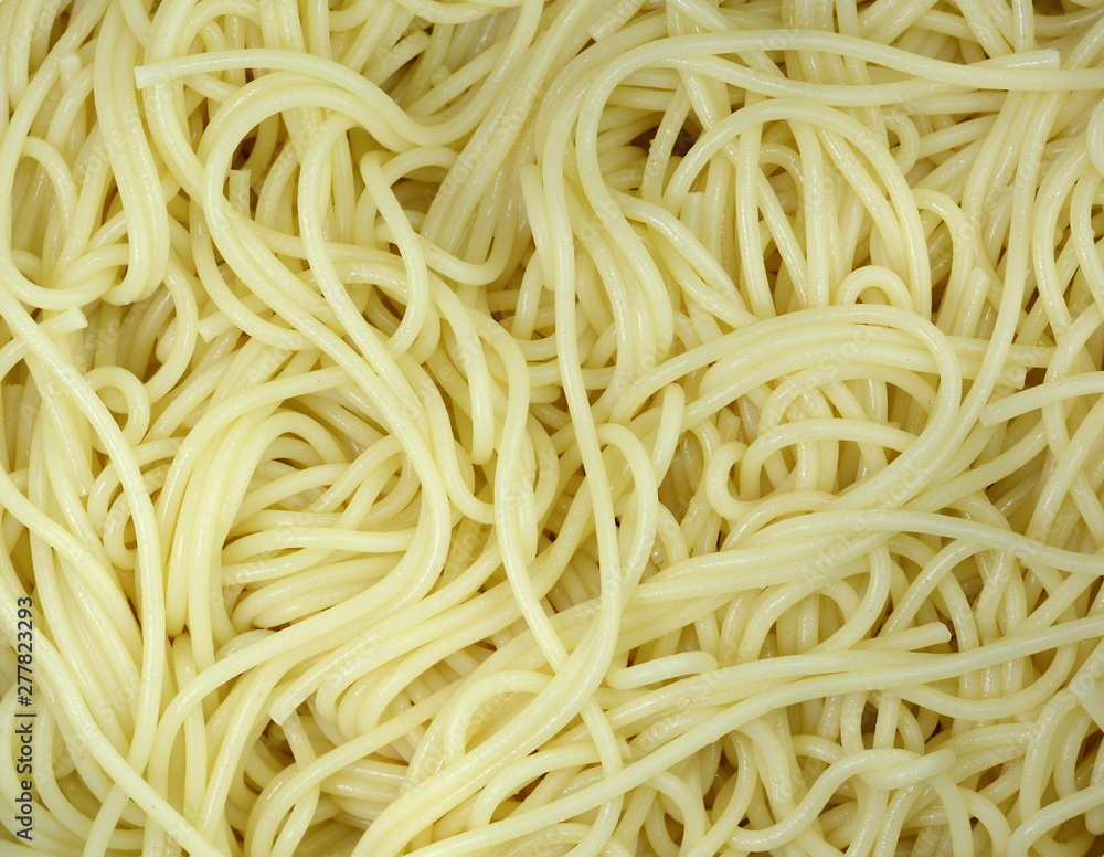 Spaghetti - Plain Italian spaghetti pasta background. 