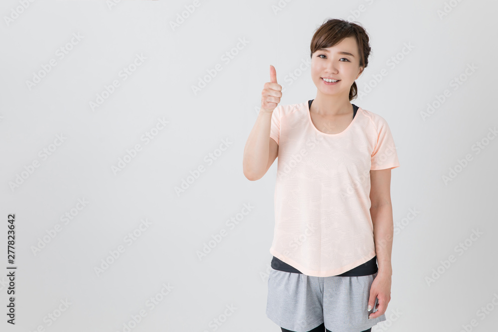スポーツウェアの女性 スポーツウェアの女性