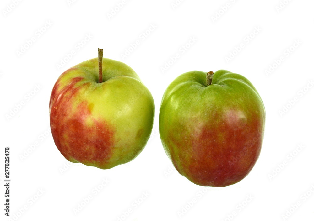 Beautiful natural apple isolated on white. Beautiful natural apple isolated on white.