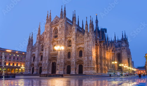 Milan Cathedral - (Duomo di Milano (Milan Cathedral) and Piazza del Duomo in Milan)