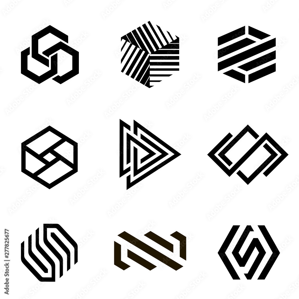Vector logo design template for business. Abstract icons. Vector logo design template for business. Abstract icons.