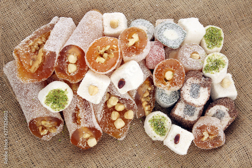 Turkish delight with all mixed delicious