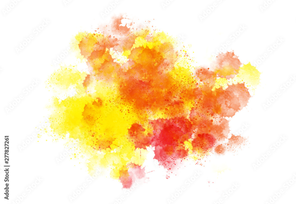 Abstract watercolor brush spatter bot digital art painting soft focus for texture background