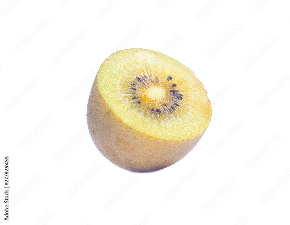 golden kiwifruit/ kiwi isolated on white golden kiwifruit/ kiwi isolated on white