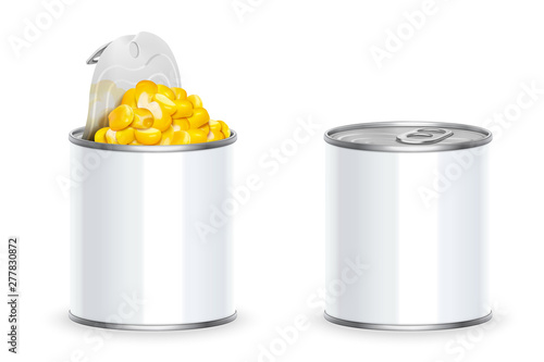 Sweet organic corn can