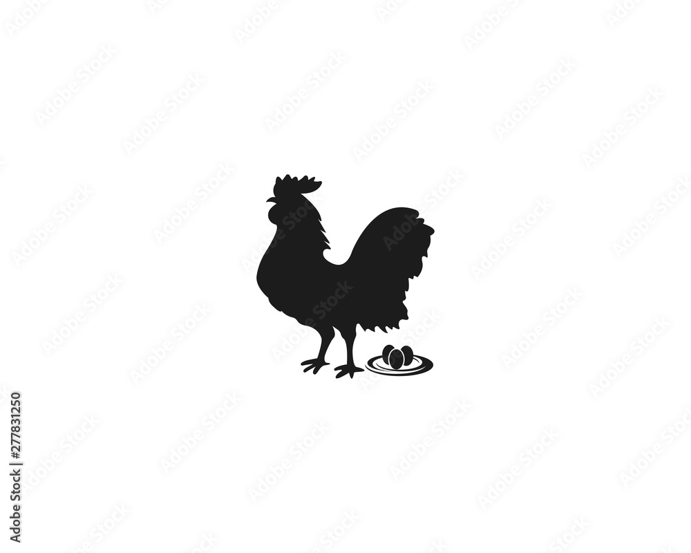 chicken logo image design vector illustration
