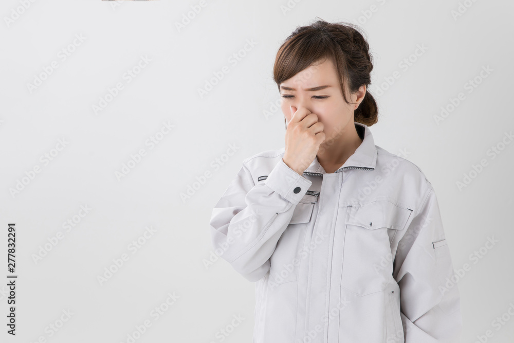 作業服のビジネスウーマン