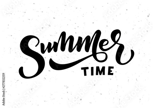 Summer time hand drawn lettering