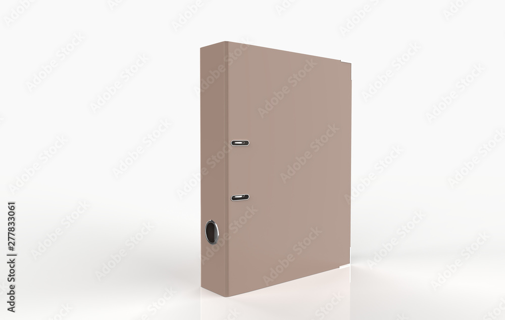 Blank ring binder folder design mockup. Self-binder mock up with stack of a4 paper. Office supply cardboard folder branding presentation. Desk lever arch file cover. 3d illustration Blank ring binder folder design mockup. Self-binder mock up with stack of a4 paper. Office supply cardboard folder branding presentation. Desk lever arch file cover. 3d illustration