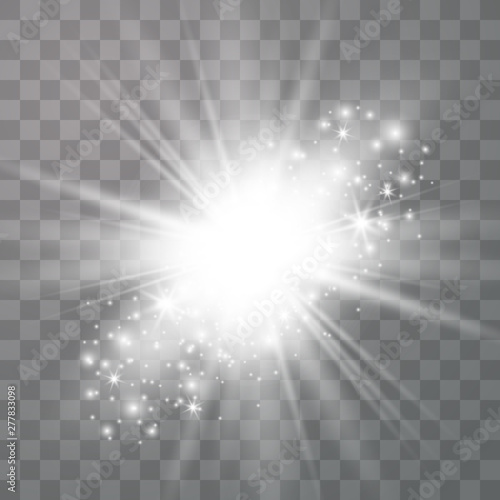 Sparks glitter special light effect. 