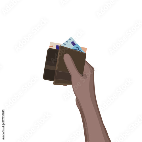 Hand mit Portemonnaie - Diversität
