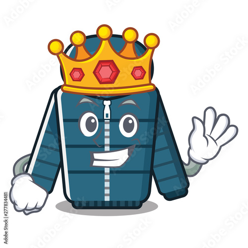 King cartoon winter coat kept in closet