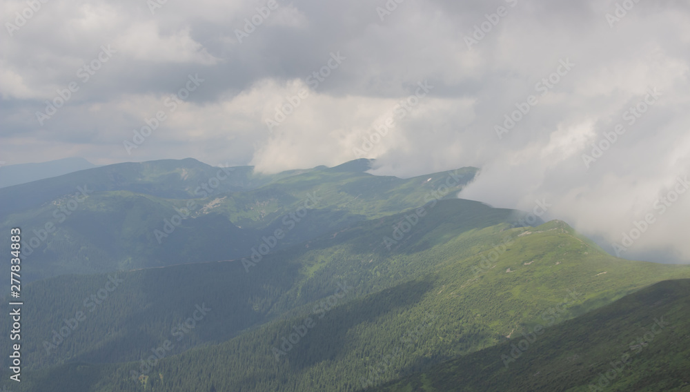 Trekking in the Carpathians, Hike to the border between Ukraine and Romania from Pop Ivan Marmarassky to Pop Ivan Chernogorsky. Trekking in the Carpathians, Hike to the border between Ukraine and Romania from Pop Ivan Marmarassky to Pop Ivan Chernogorsky.