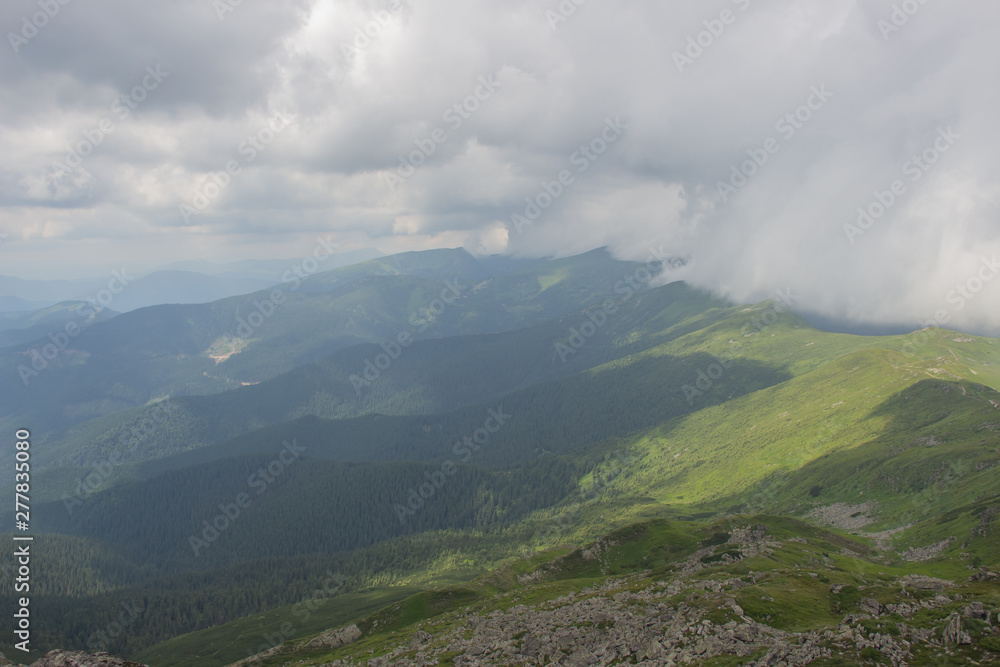 Trekking in the Carpathians, Hike to the border between Ukraine and Romania from Pop Ivan Marmarassky to Pop Ivan Chernogorsky. Trekking in the Carpathians, Hike to the border between Ukraine and Romania from Pop Ivan Marmarassky to Pop Ivan Chernogorsky.