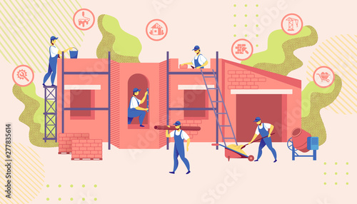 Group of Engineers Build New Building Construction