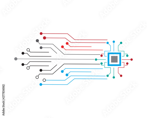 abctract circuit future digital technology concept