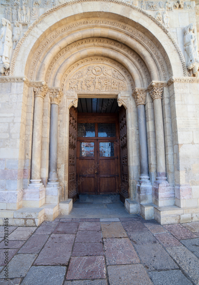 Facade of Basilica of San Isidoro de Leon, Spain