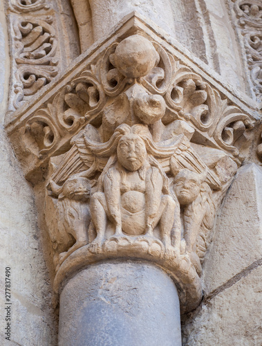 Harpy at San Isidoro de Leon Lamb Door, Spain