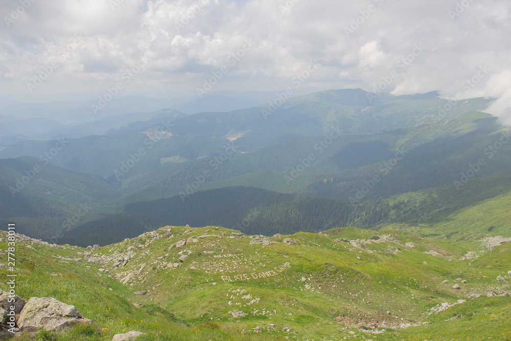 Trekking in the Carpathians, Hike to the border between Ukraine and Romania from Pop Ivan Marmarassky to Pop Ivan Chernogorsky. Trekking in the Carpathians, Hike to the border between Ukraine and Romania from Pop Ivan Marmarassky to Pop Ivan Chernogorsky.
