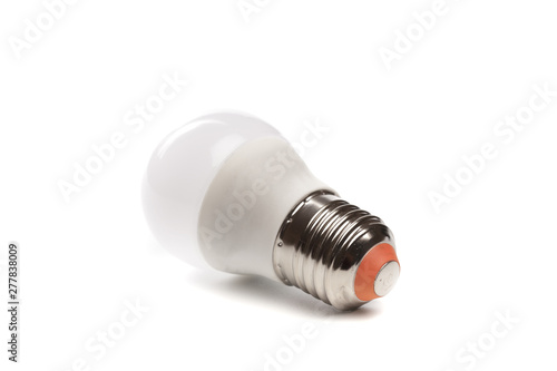 LED light bulb New technology isolated on white background, Energy saving electric lamp is good for environment. - Image ..