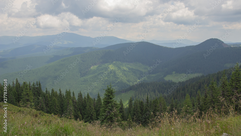 Trekking in the Carpathians, Hike to the border between Ukraine and Romania from Pop Ivan Marmarassky to Pop Ivan Chernogorsky.