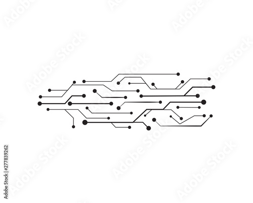 Circuit illustration design vector symbol logo technology
