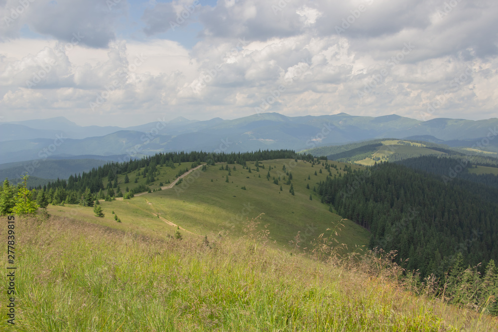 Trekking in the Carpathians, Hike to the border between Ukraine and Romania from Pop Ivan Marmarassky to Pop Ivan Chernogorsky. Trekking in the Carpathians, Hike to the border between Ukraine and Romania from Pop Ivan Marmarassky to Pop Ivan Chernogorsky.