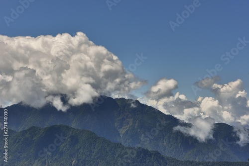 Mountain landscape-Mountain View Resort in the Taichung County,Taiwan.