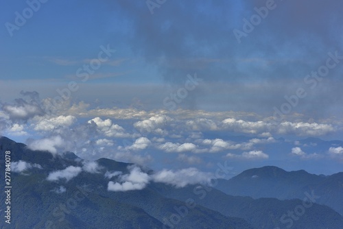 Mountain landscape-Mountain View Resort in the Taichung County,Taiwan.