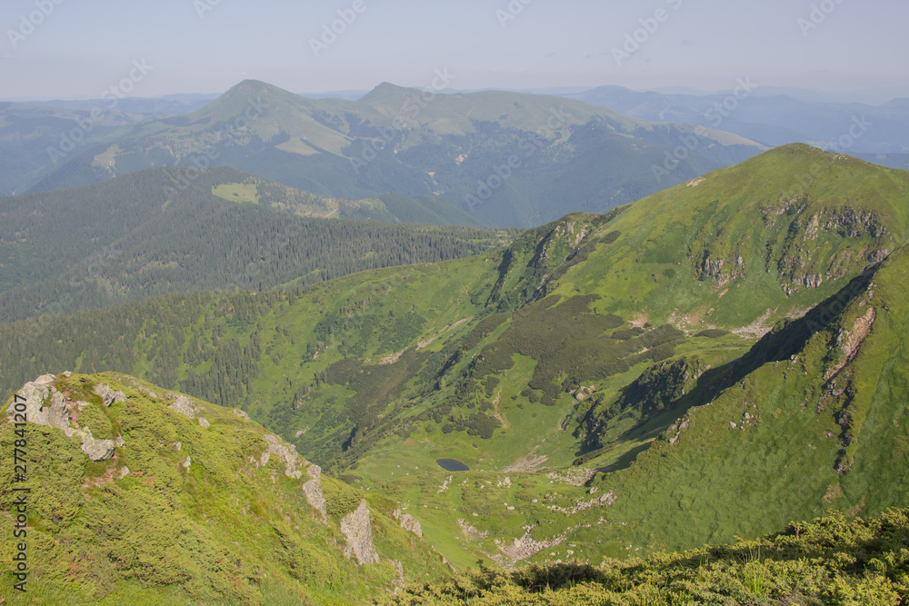 Trekking in the Carpathians, Hike to the border between Ukraine and Romania from Pop Ivan Marmarassky to Pop Ivan Chernogorsky. Trekking in the Carpathians, Hike to the border between Ukraine and Romania from Pop Ivan Marmarassky to Pop Ivan Chernogorsky.