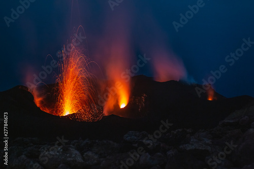 Stromboli active volcano