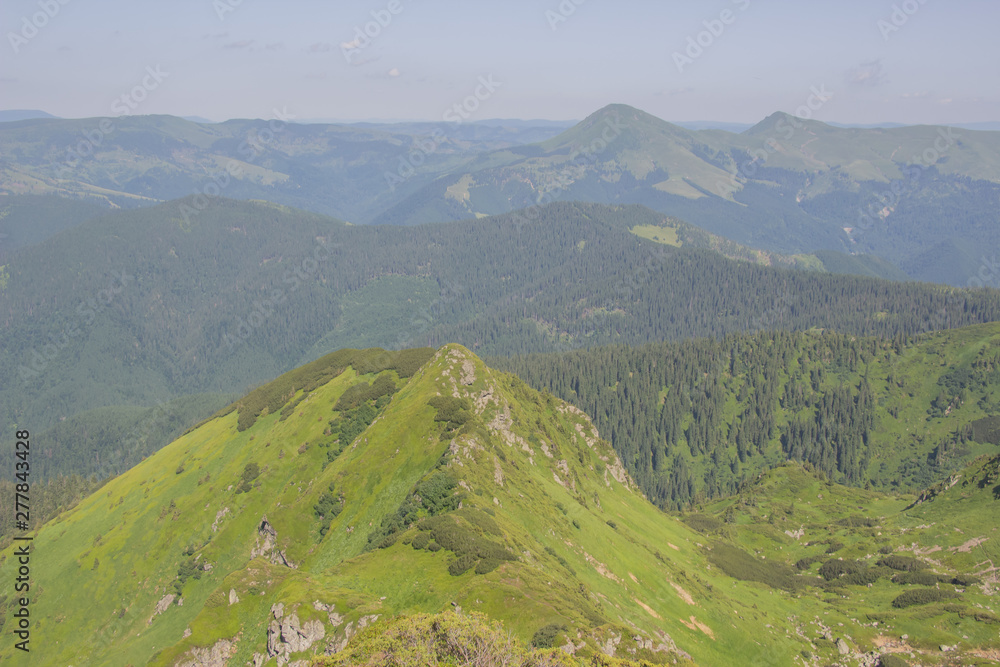 Trekking in the Carpathians, Hike to the border between Ukraine and Romania from Pop Ivan Marmarassky to Pop Ivan Chernogorsky. Trekking in the Carpathians, Hike to the border between Ukraine and Romania from Pop Ivan Marmarassky to Pop Ivan Chernogorsky.