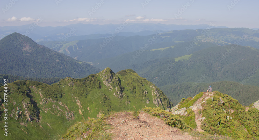 Trekking in the Carpathians, Hike to the border between Ukraine and Romania from Pop Ivan Marmarassky to Pop Ivan Chernogorsky. Trekking in the Carpathians, Hike to the border between Ukraine and Romania from Pop Ivan Marmarassky to Pop Ivan Chernogorsky.