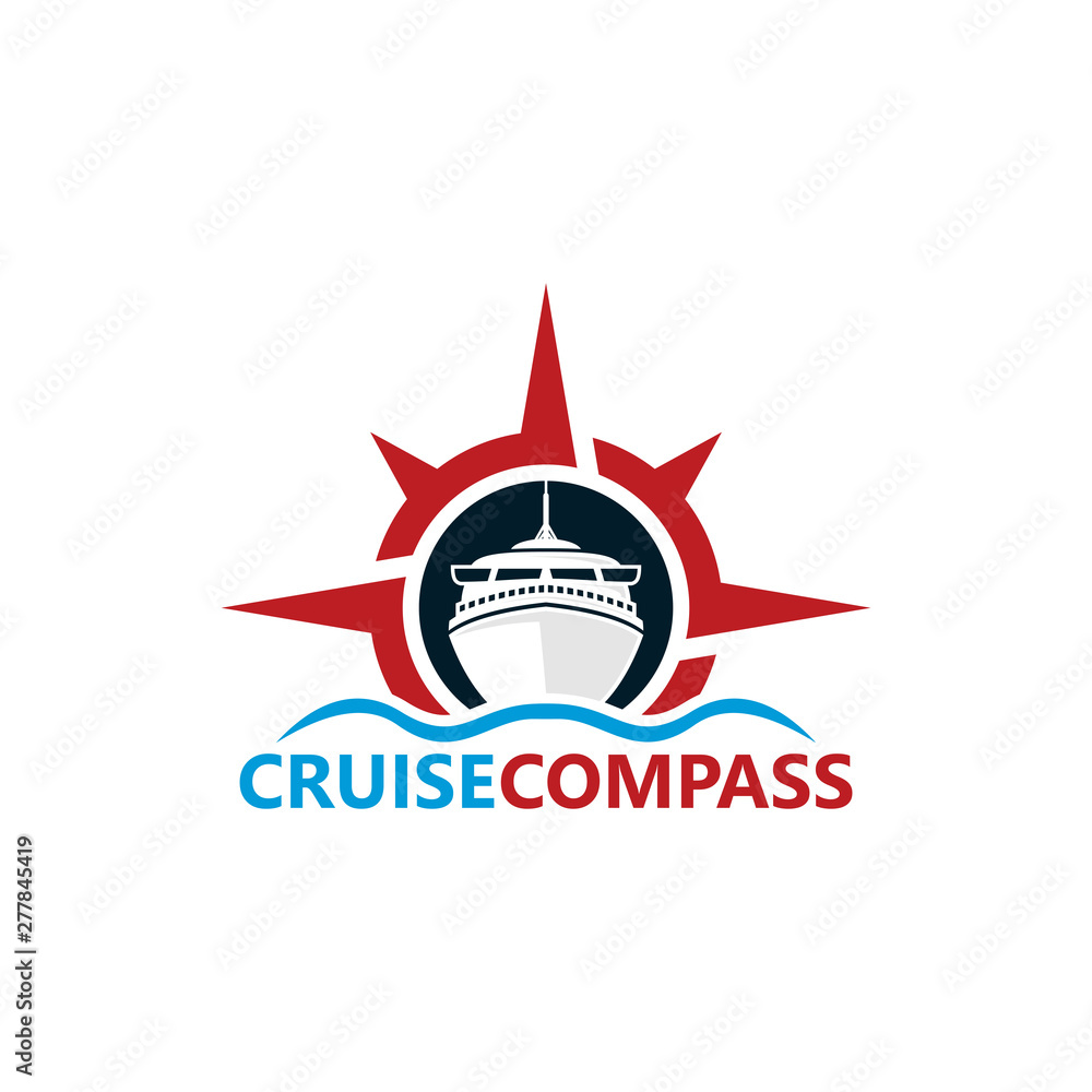 Cruise Compass Logo Template Design Vector, Emblem, Design Concept, Creative Symbol, Icon Cruise Compass Logo Template Design Vector, Emblem, Design Concept, Creative Symbol, Icon