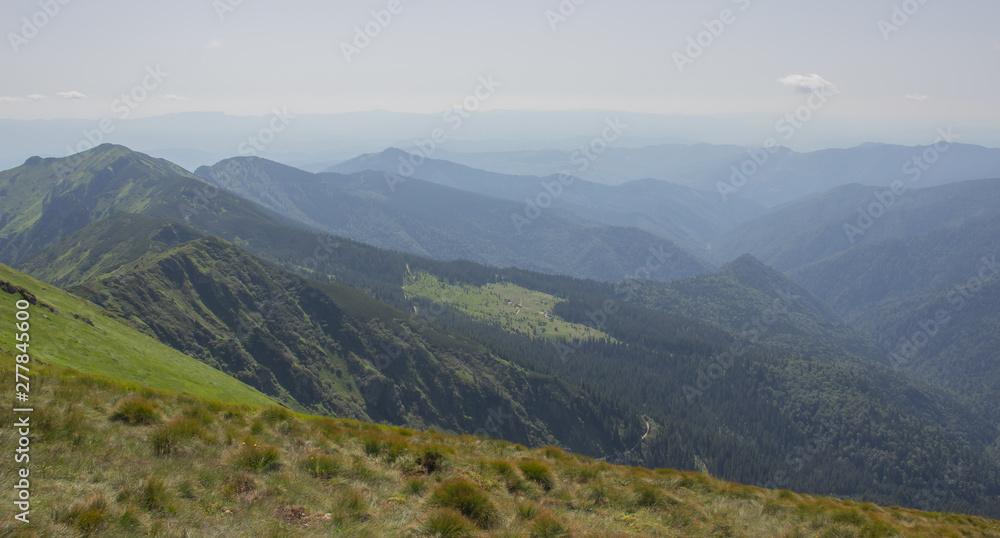 Trekking in the Carpathians, Hike to the border between Ukraine and Romania from Pop Ivan Marmarassky to Pop Ivan Chernogorsky. Trekking in the Carpathians, Hike to the border between Ukraine and Romania from Pop Ivan Marmarassky to Pop Ivan Chernogorsky.