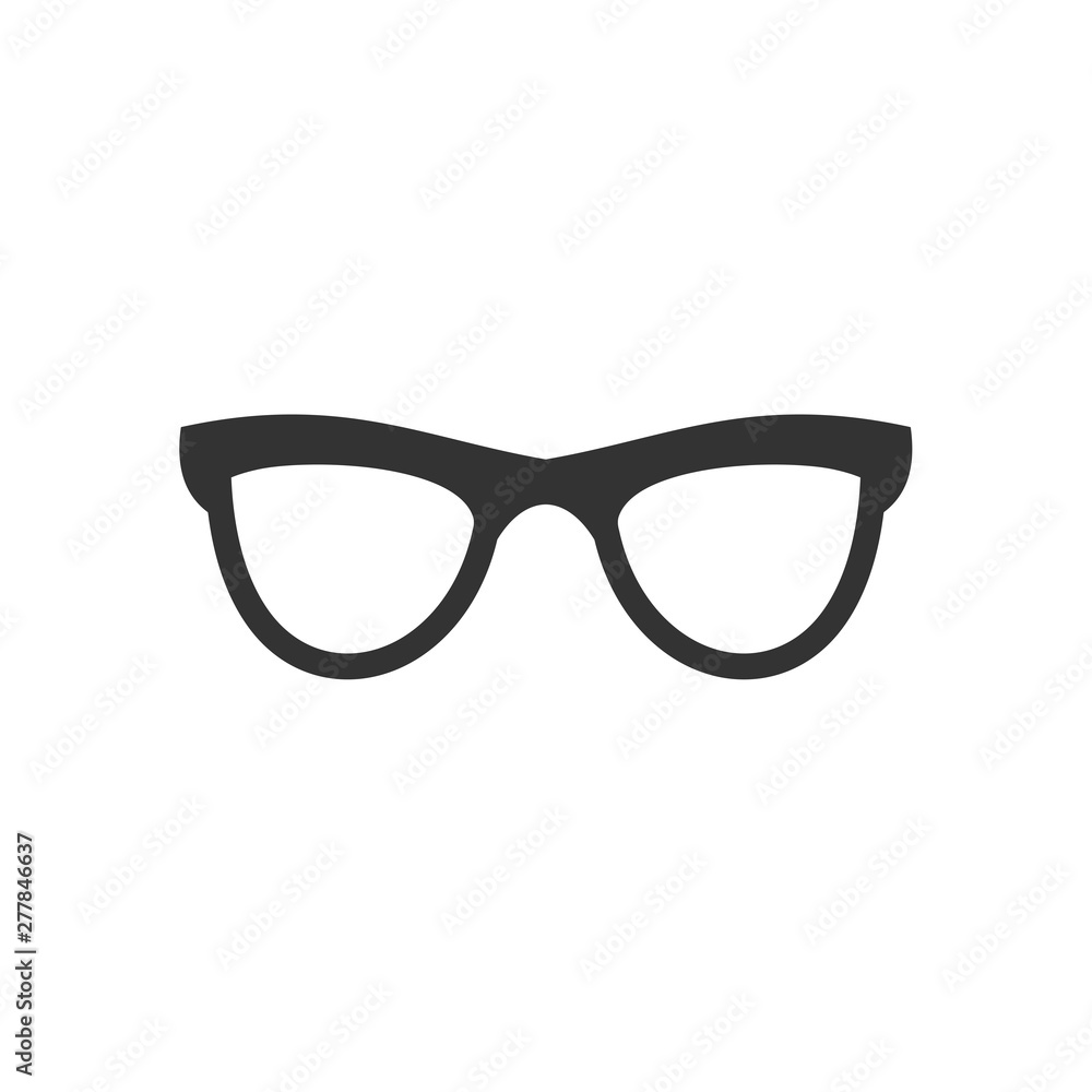 Fototapeta premium Glasses icon template color editable. Glasses symbol vector sign isolated on white background. Simple logo vector illustration for graphic and web design.
